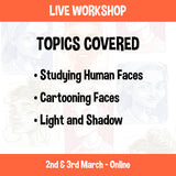 Drawing Heads n Faces - 2 Day Online Workshop - 2nd n 3rd March - SketchedUp20