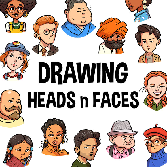 Drawing Heads n Faces - 2 Day Online Workshop - 2nd n 3rd March - SketchedUp20