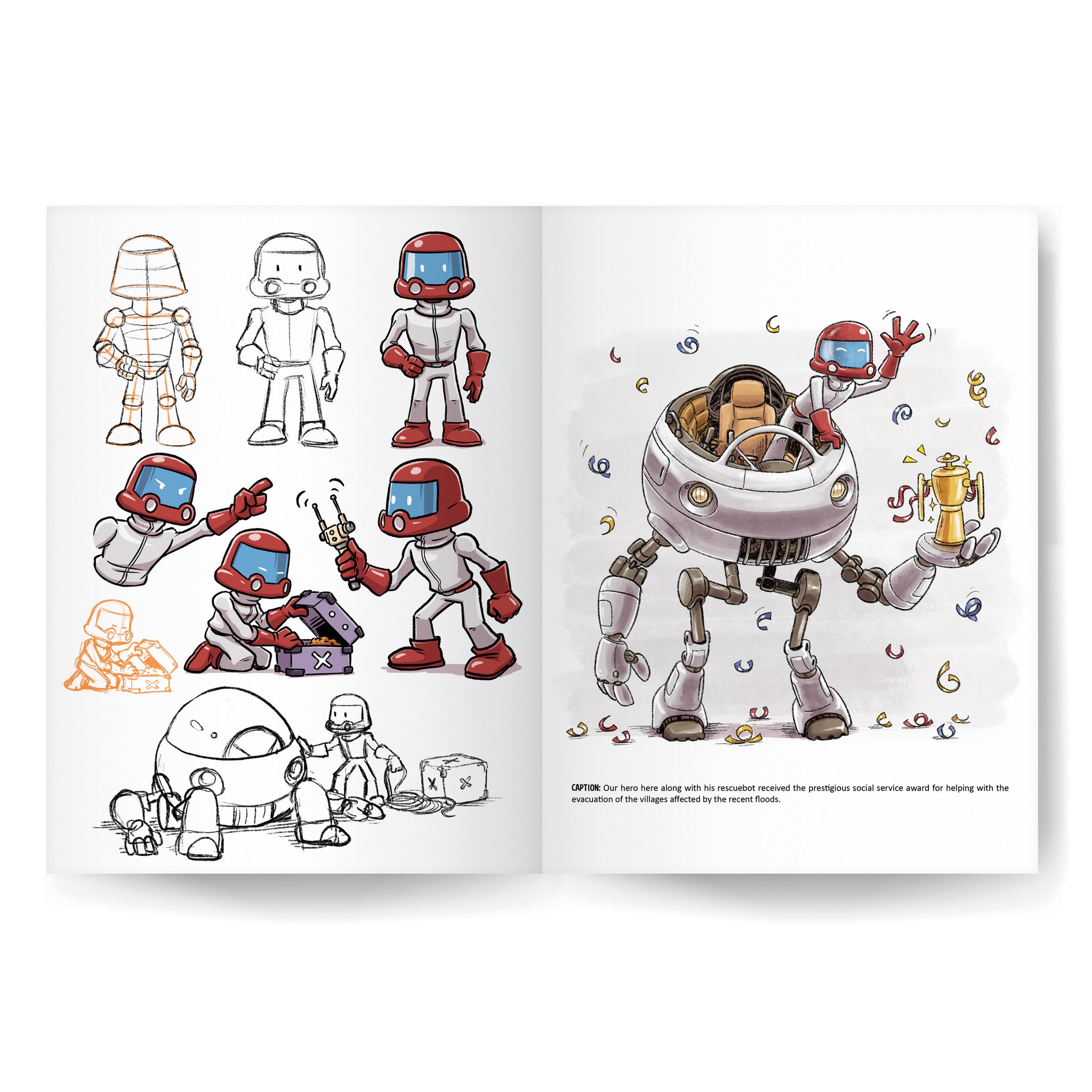 Robots and other Drawings - Artbook 01 - DIGITAL PDF – SketchedUp20