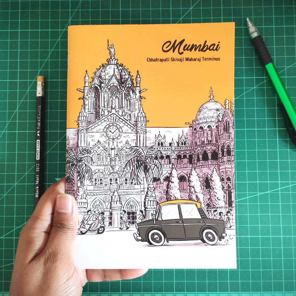 Mumbai CST Journal Notebook - SketchedUp20