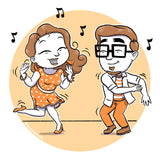 Dance Away My Worries Greeting Card - SketchedUp20