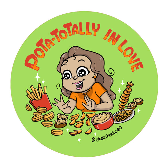 Pota-totally in Love Badge - SketchedUp20
